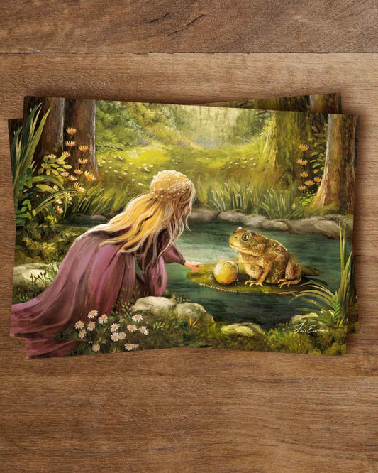 Ansichtkaart | Grimm's The Frog Prince