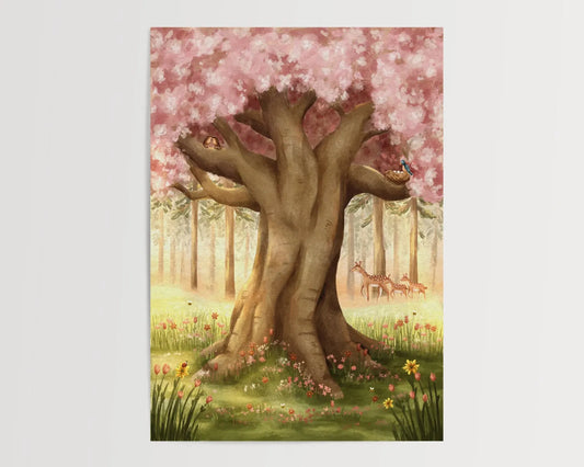 Ansichtkaart | Lenteboom