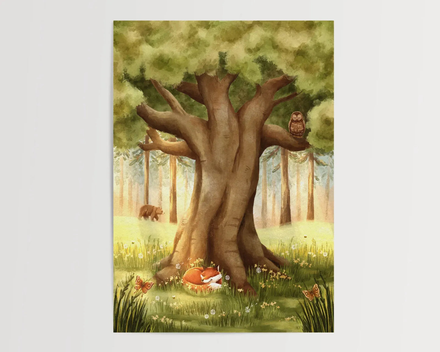 Ansichtkaart | Zomerboom