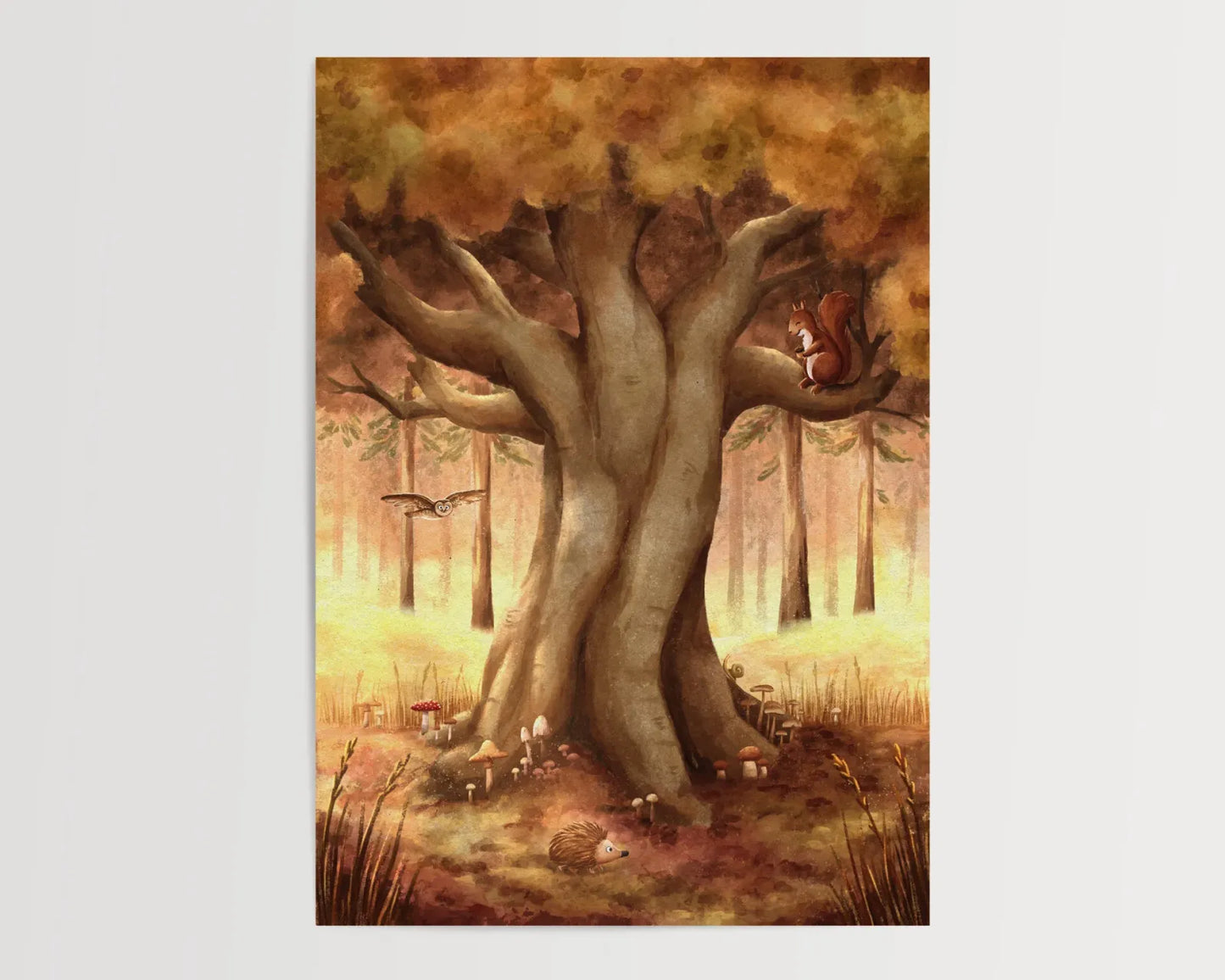 Ansichtkaart | Herfstboom