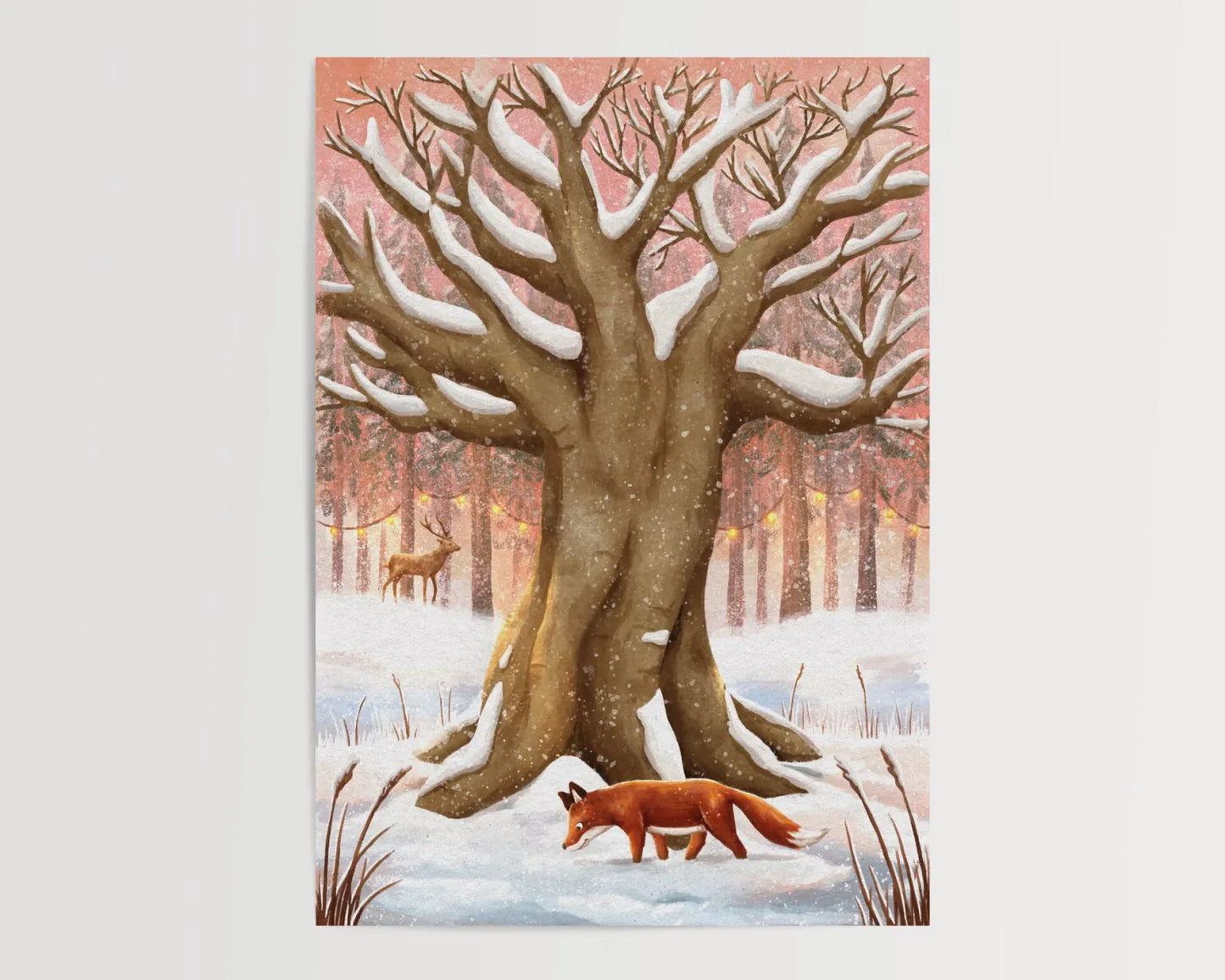 Ansichtkaart | Winterboom