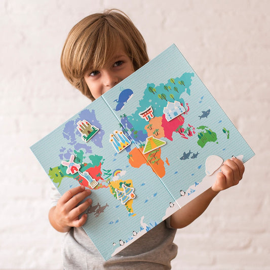 Magneetspel | Wereldkaart (3+)