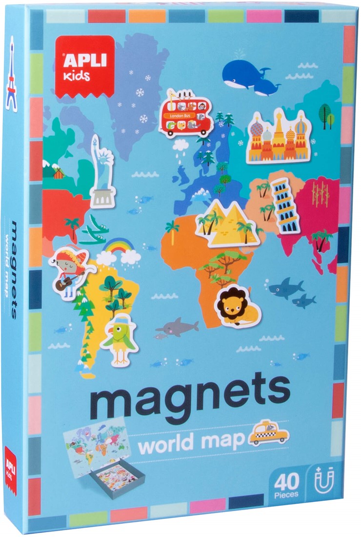 Magneetspel | Wereldkaart (3+)