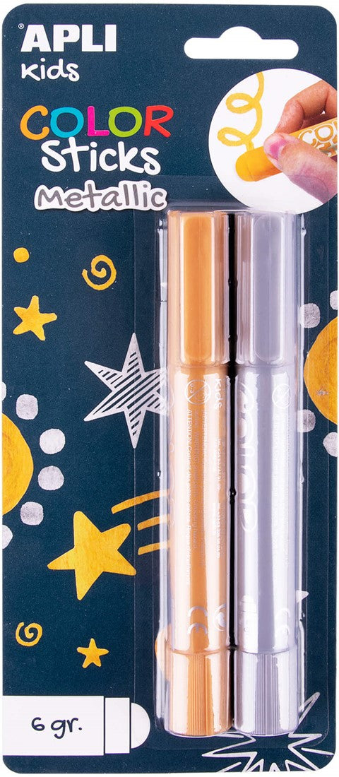 Verfsticks Metallic Goud + Zilver