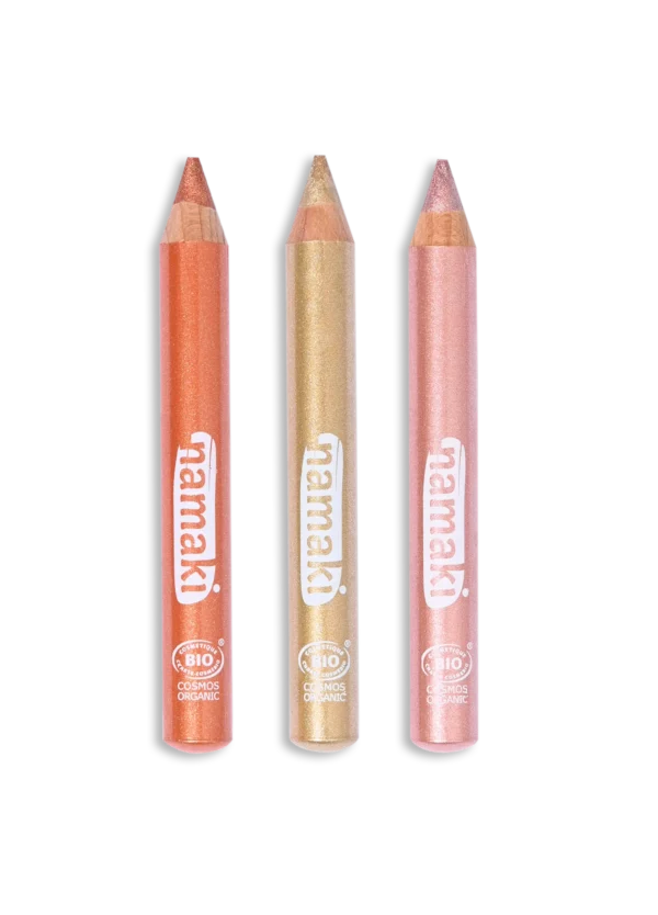 Set van 3 Glitter Schminkpotloden