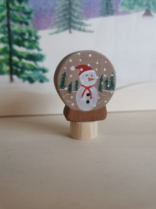 Houten Steker | Sneeuwbal