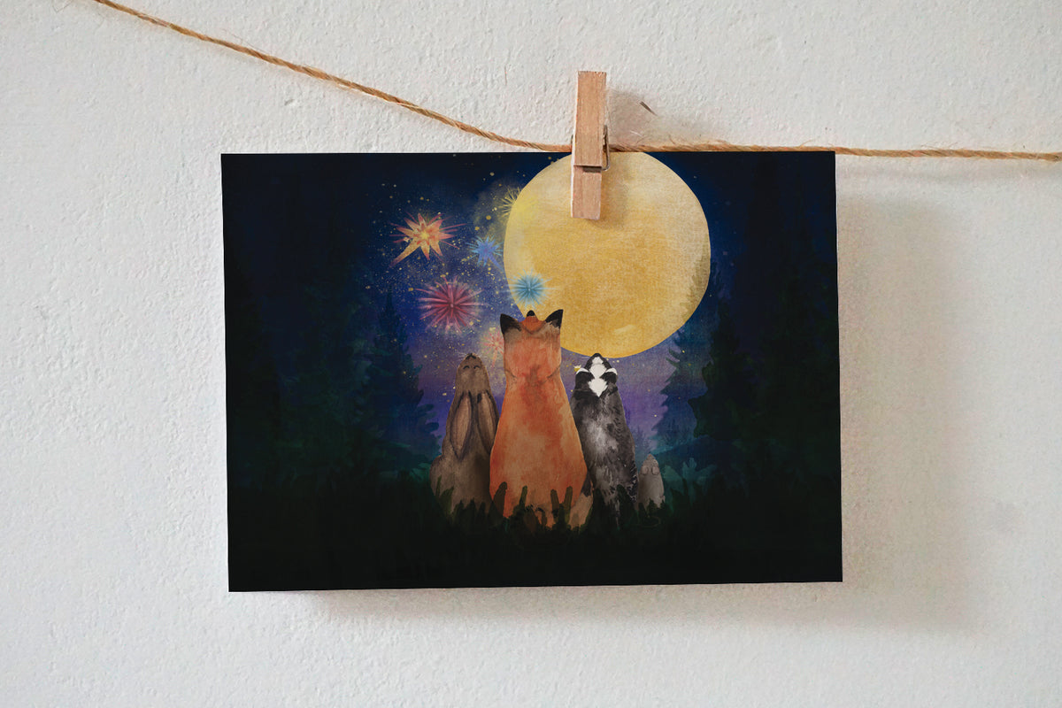 Ansichtkaart | Vuurwerk