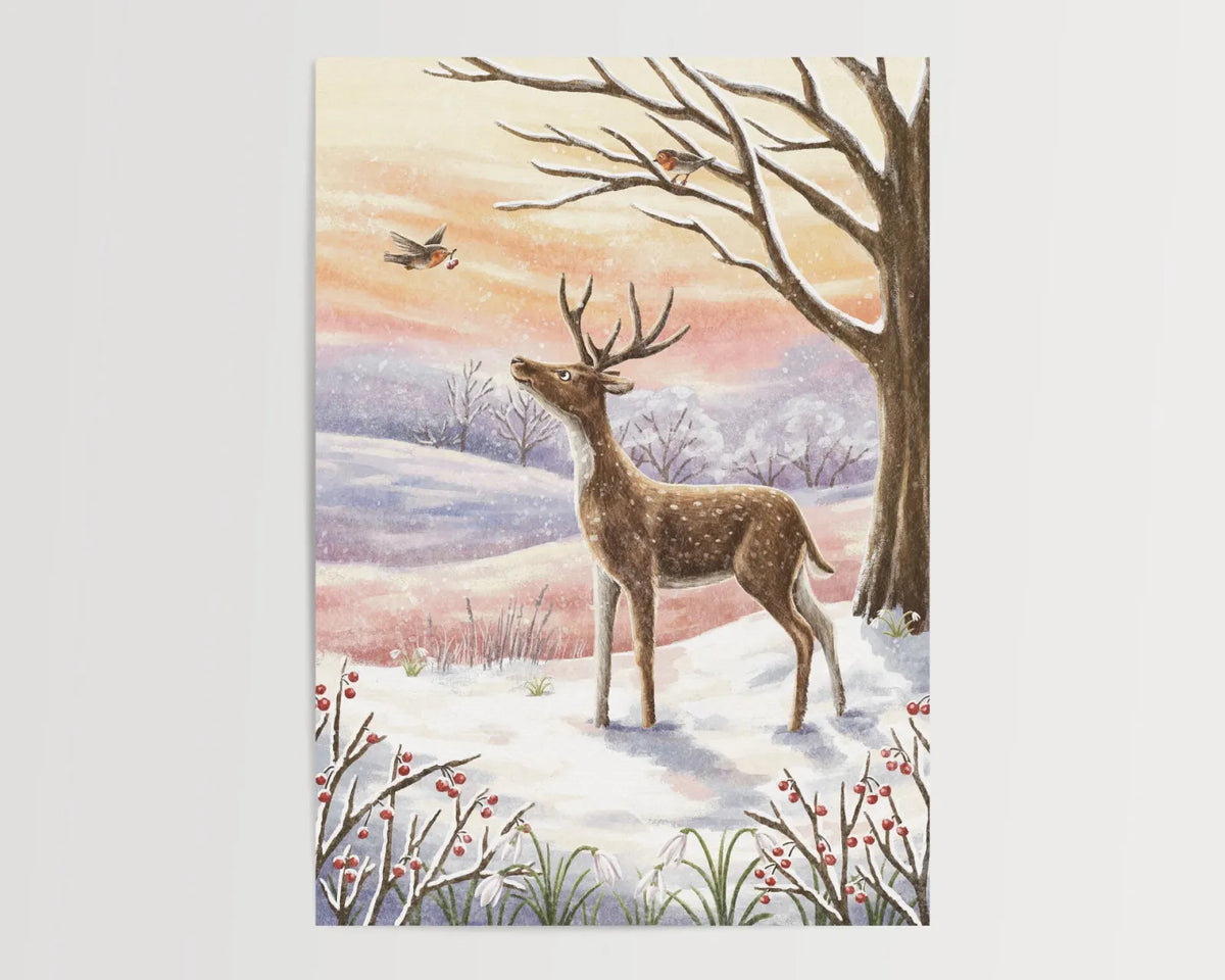 Ansichtkaart | Wintergroet
