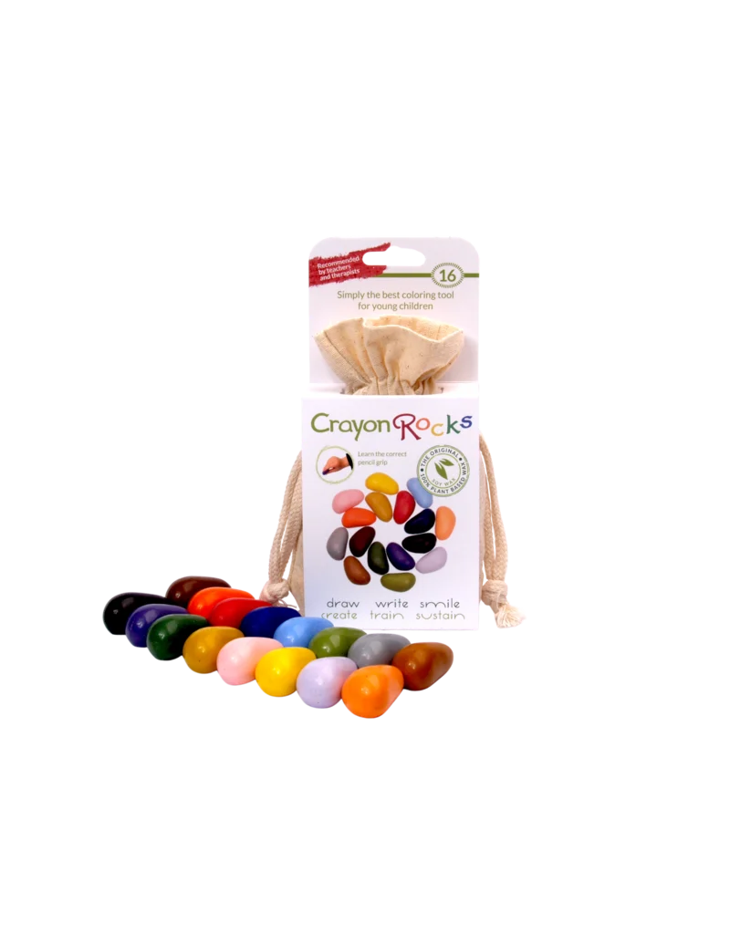 BINNENKORT! Crayon Rocks (8 - 16 - 32 kiezelvormige krijtjes)