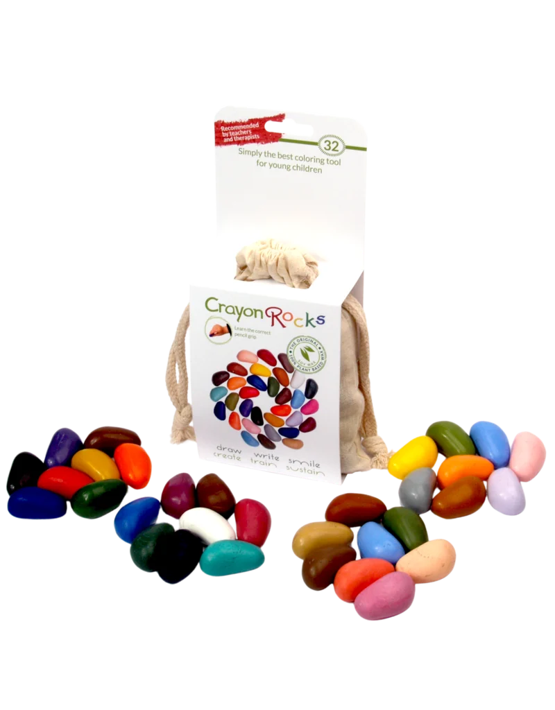 BINNENKORT! Crayon Rocks (8 - 16 - 32 kiezelvormige krijtjes)
