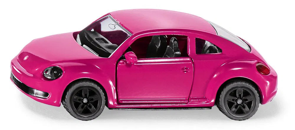 VW The New Beetle Pink (met bloemenstickers)