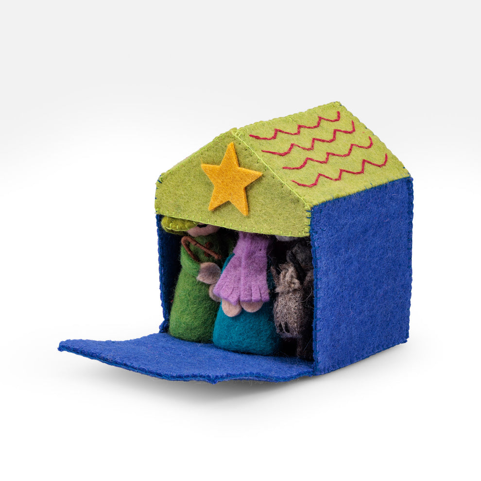 Kerststal (Stal + 11 Figuren) | Multicolor