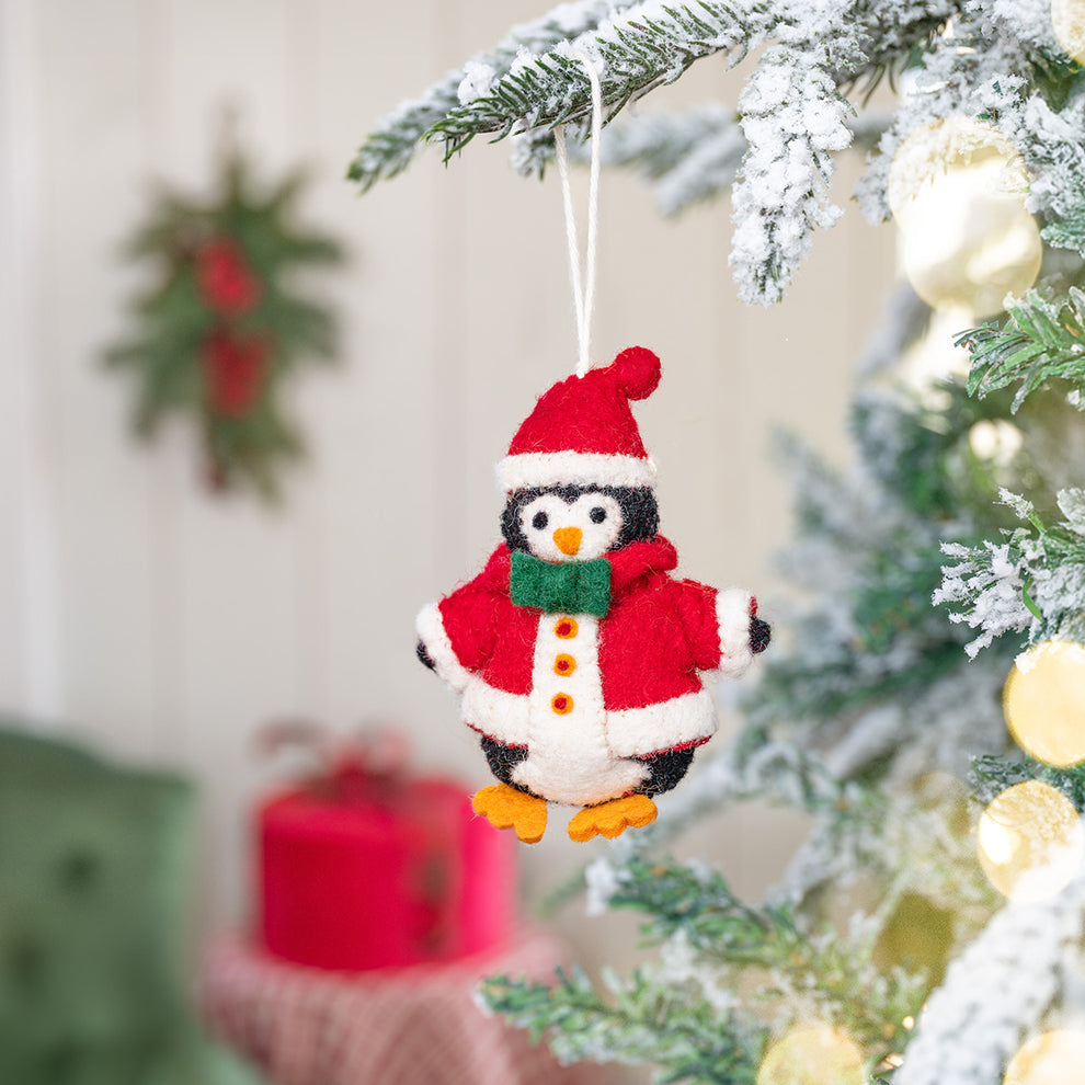 Kersthanger | Pinguin Kerstman