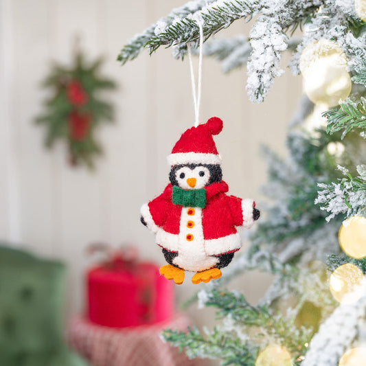 Kersthanger | Pinguin Kerstman