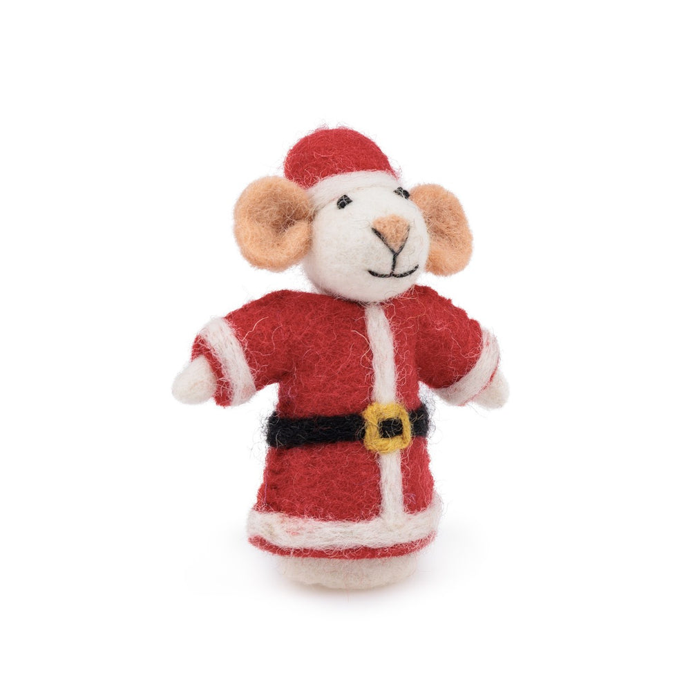 Vingerpopje | Kerstman Muis