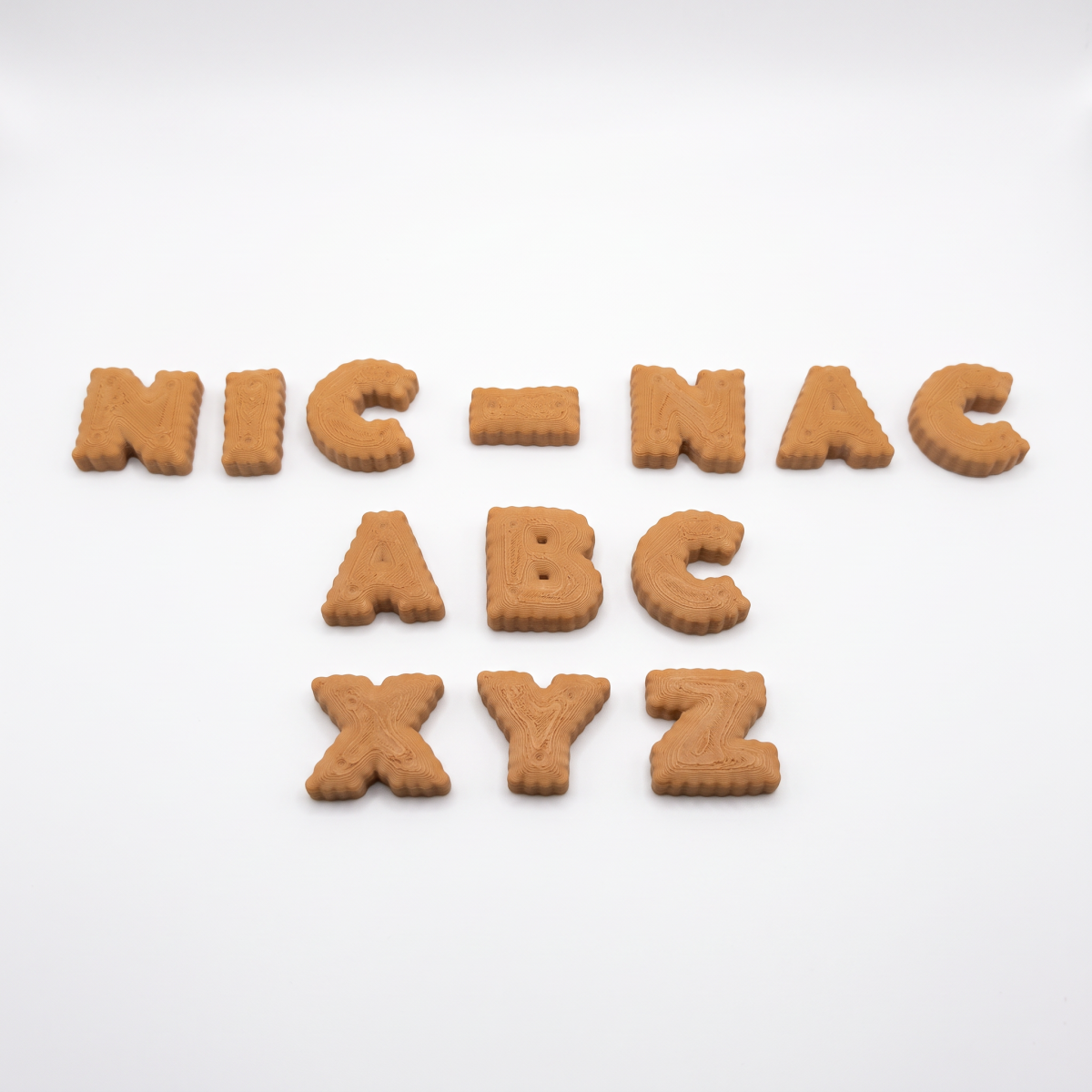 Nic-Nac Letterkoekje (stel zelf je naam samen!)