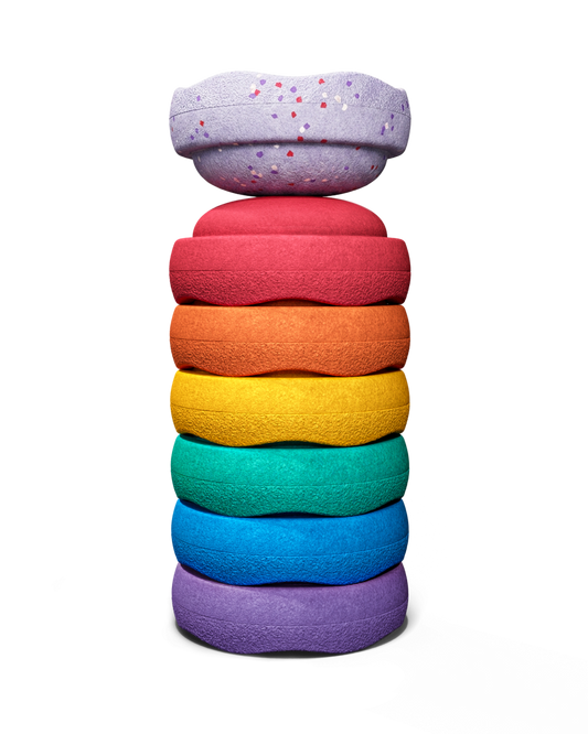 WINTER SPECIAL Stapelstein | MINI Regenboog Classic (7) LIMITED EDITION
