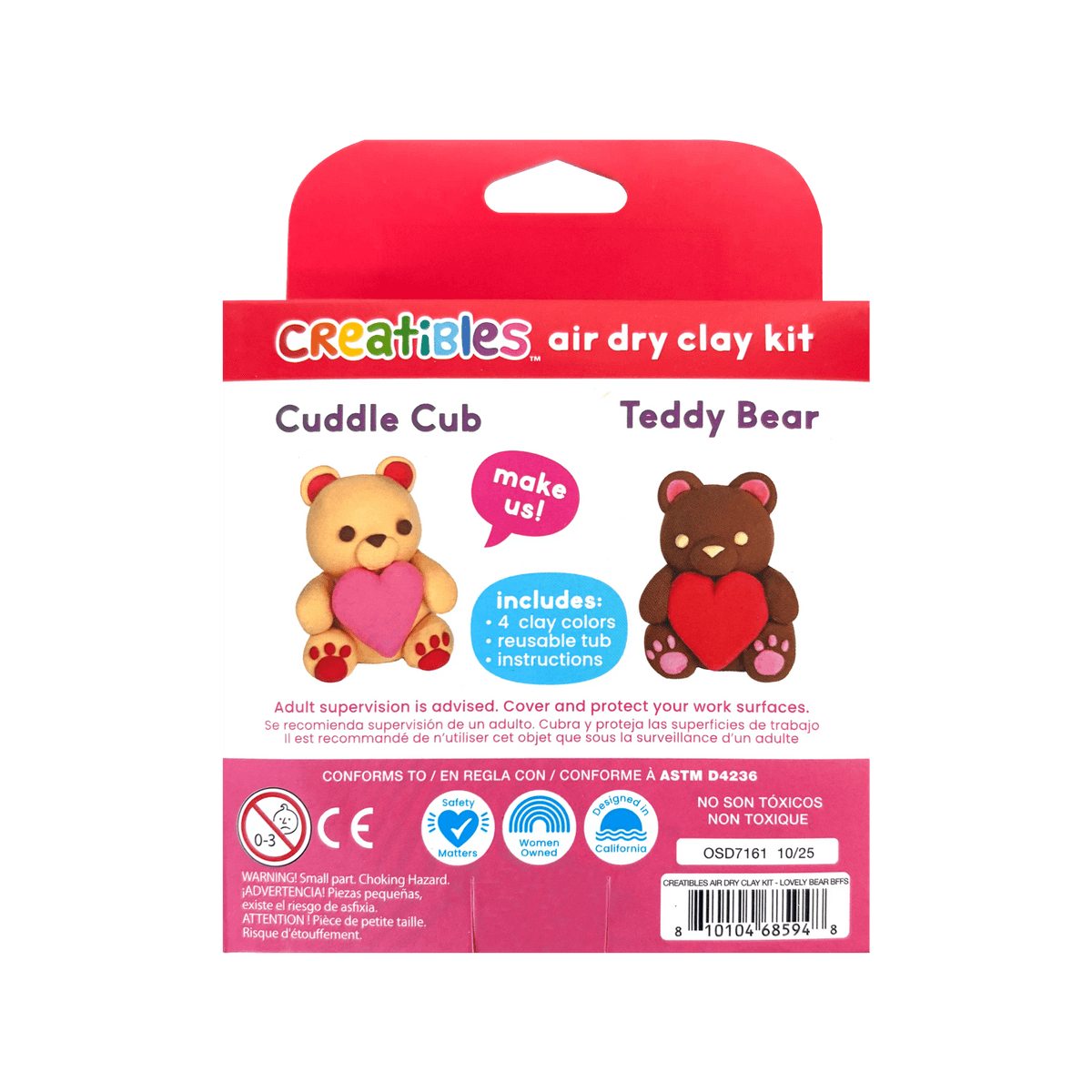 Luchtdrogende Kleikit | Creatibles Lovely Bear BFFs 6+