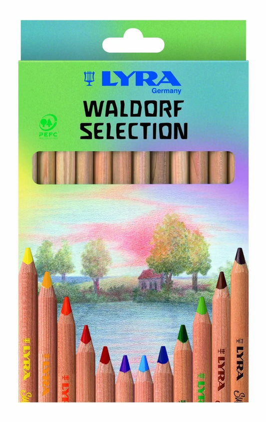 Kleurpotloden | Super Ferby Waldorf Selection Driekant Dik (12)
