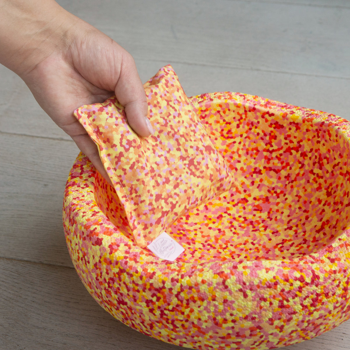 Sensorisch Pittenzakje Los | Super Warm Confetti (Stapelstein)