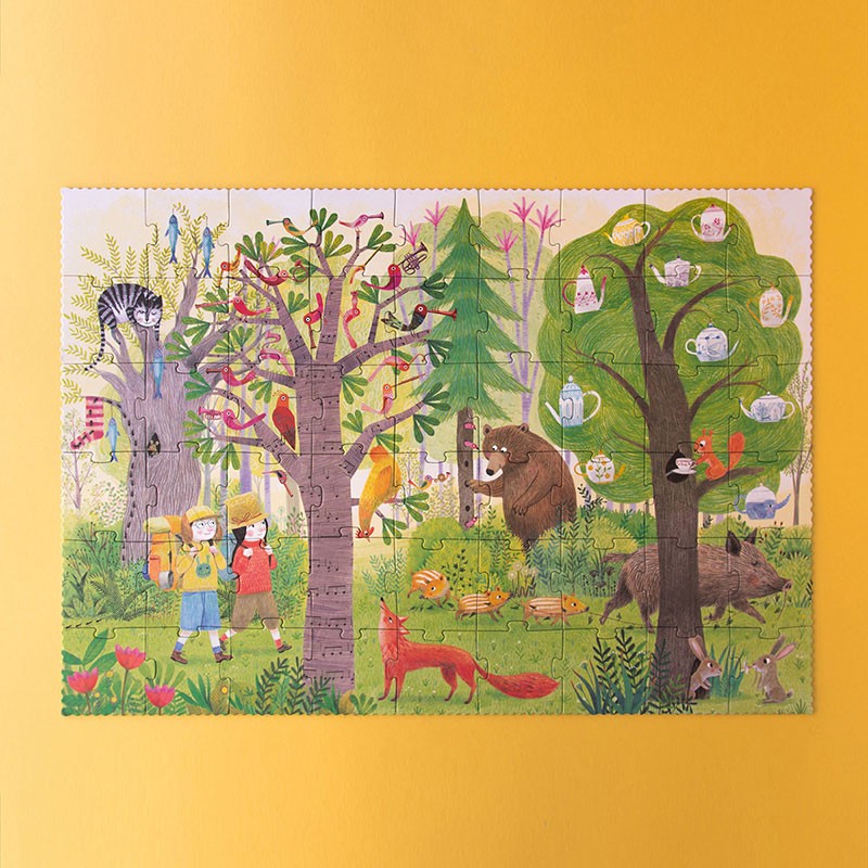 Puzzel | Night & Day in the Forest (dag & nacht omkeerbaar) 5+
