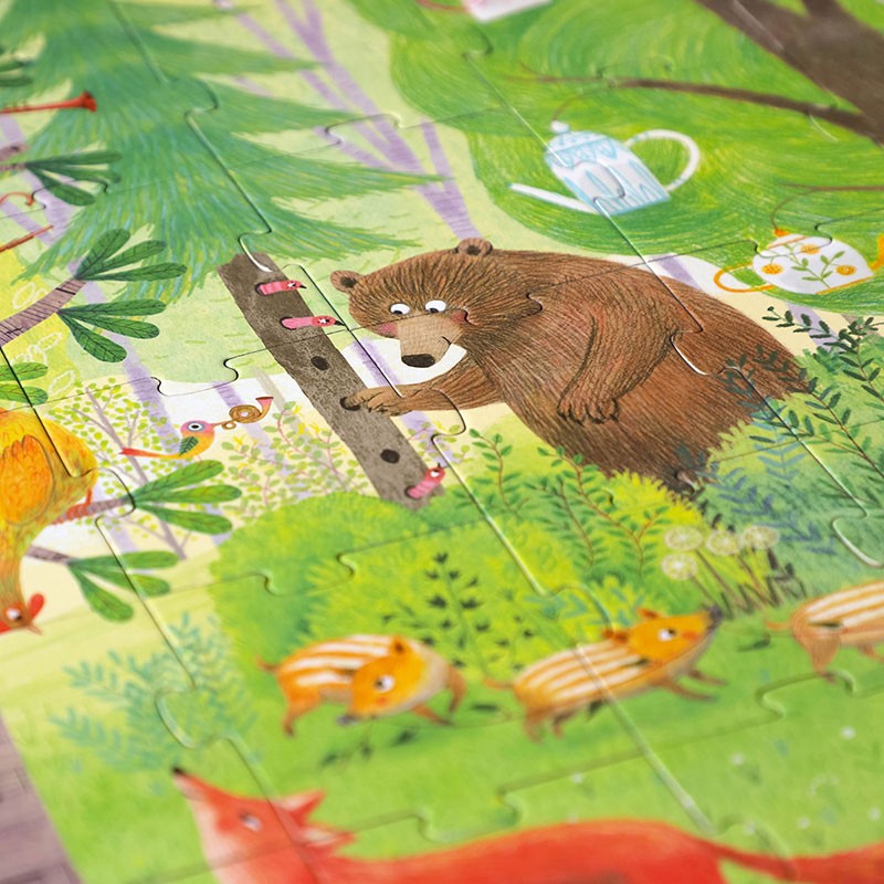 Puzzel | Night & Day in the Forest (dag & nacht omkeerbaar) 5+