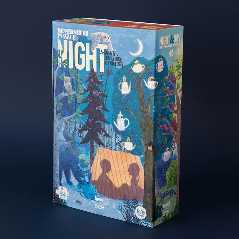 Puzzel | Night & Day in the Forest (dag & nacht omkeerbaar) 5+