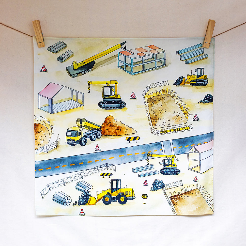 Speeldoek | At The Building Site