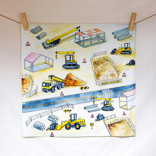 Speeldoek | At The Building Site