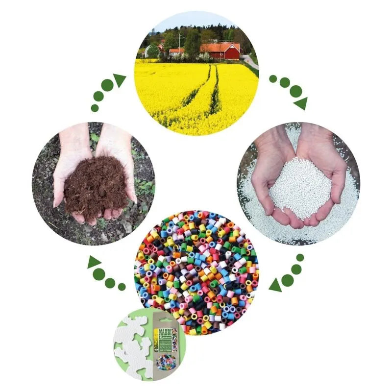 NABBI BioBeads Pegvorm 'Vierkant CLICK TOGETHER'