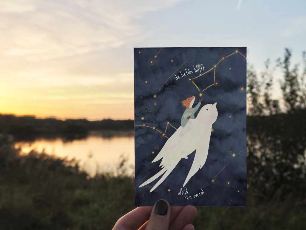 Wenskaart | De liefde blijft - altijd en overal