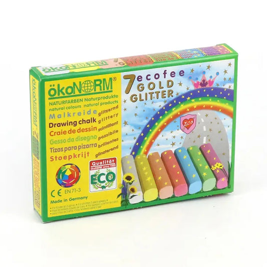 Stoepkrijt | Convexvormig met Glitter